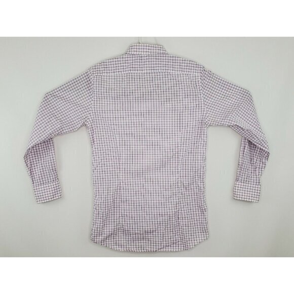 Rodd Gunn Superfine Italian Cotton 15.5 Slim Fit Plaid‎ Check Long Sleeve Shirt - Picture 5 of 5
